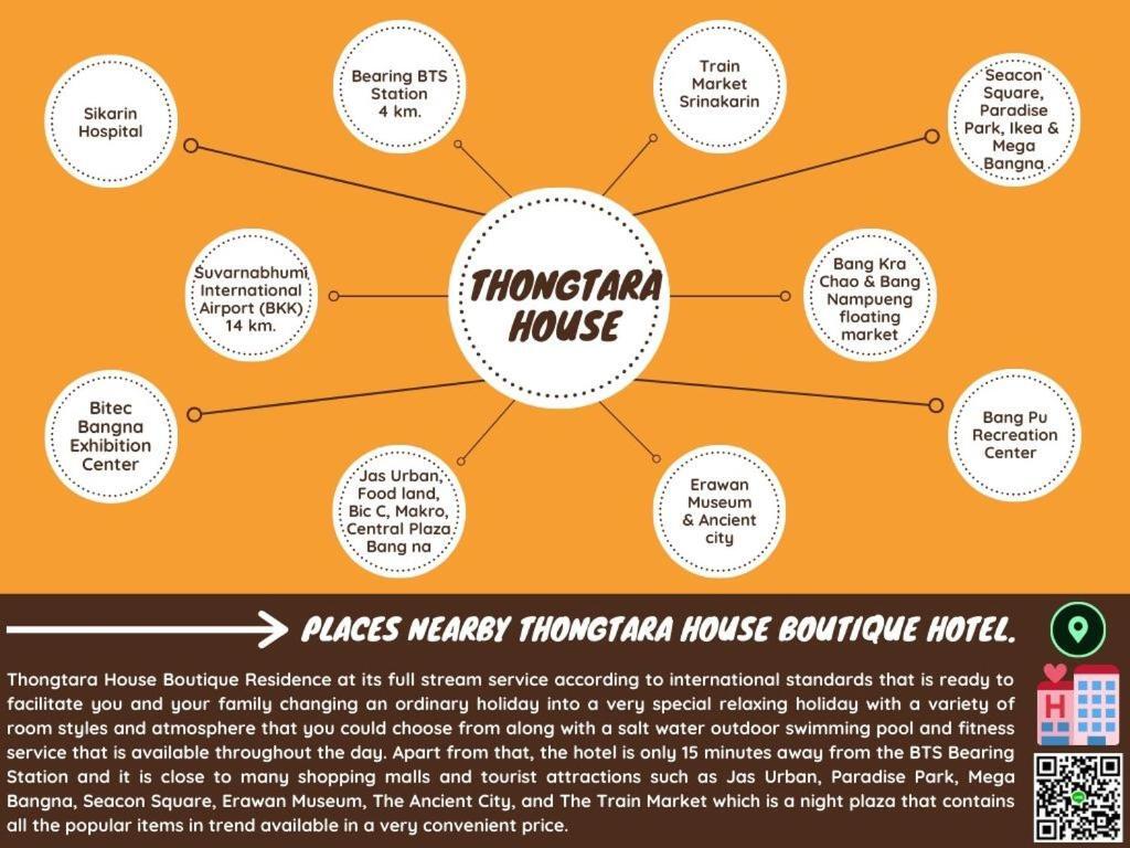 Thongtara House Boutique Srinakarin Hotel Bangkok Exterior foto
